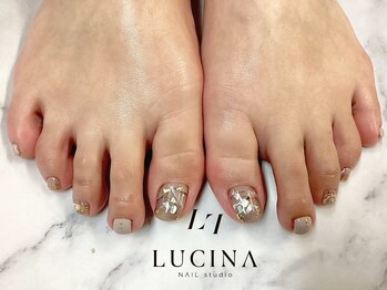 ネイルスタジオ ルキナ(LUCINA)/T-259 大人上品大理石風ネイル