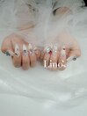 ホワイト×ストーンネイル☆