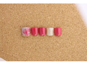 ネイルサロン ブランロール 白金店(Nail Salon Blanl'or)/FOOT おとなレッド