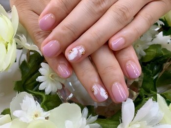 プルミエ ネイル(Premier Nail)/手描きフラワー☆定額デザイン