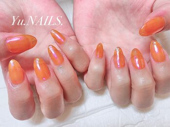 ユーネイルズ 恵比寿(Yu.NAILS.)/オーロラネイル◎グリッター