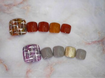 ネイルサロン ブリオン(Nail Salon Bullion)/ふんわりツイードネイル