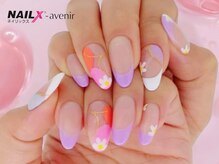 ネイリックス アヴェニール(NAILX avenir)/パープルレトロフラワー