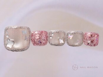 ネイルメゾン 渋谷店(NAIL MAISON)/バタフライホロラメ¥11000