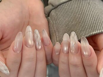 【チェックネイル】