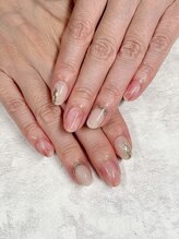 ウィズ ユー(with U produce by Megumi Ohara)/ピンク大理石ネイル