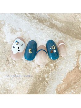 ネイルサロン クイル(QUILL)/２月雪だるま（２）