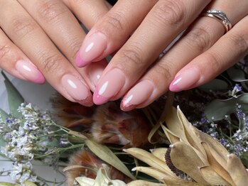 サロンドフォーエイチ(salon de 4H)/春感満載ピンクフレンチ♪