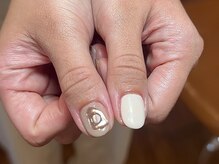 ラクネイル 浦和店(raku nail)/ミラーぷっくりネイル