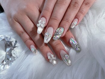 ネイルサロン ヴェルニ(NAIL SALON VERNIS)/ホリデー ホワイト ワンホン 