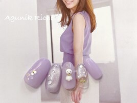 【てるてる坊主ネイル】