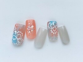 タイダイ手描フラワー初回￥7800