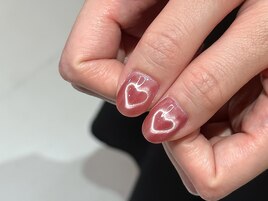 ハートマグネットネイル