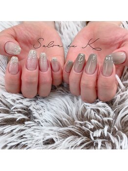 サロンドゥケー(salon du k)/左右非対称ネイル