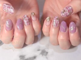 大人気☆ツイードネイル