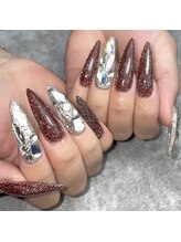 ネイルズ ヒマワリ(Nails Himawari)/時短長さ出し＋持ち込みデザイン