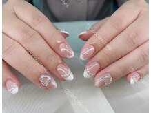 ココナッツネイル/バレンタインネイル