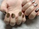 ブラウンニュアンスネイル