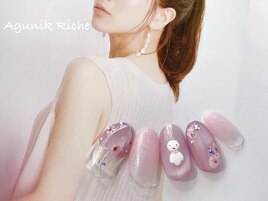 【てるてる坊主ネイル】