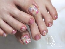 リス ネイルアンドビューティー(LYS)/カラフルチェックネイル