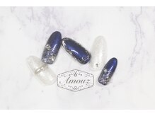 アモウズ(Amouz)/定額【テーマ:ネイビー】1