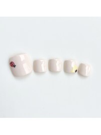 虫　花　てんとう虫