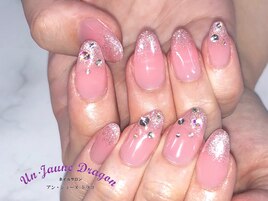 【自爪ネイル】ピンクネイル