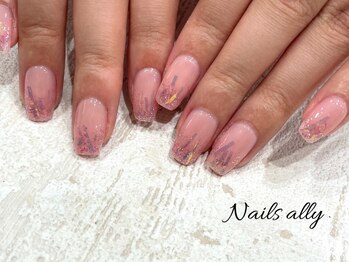 ネイルズアリー 立川店(Nails ally)/オーロラ×ワンホン×フィルム
