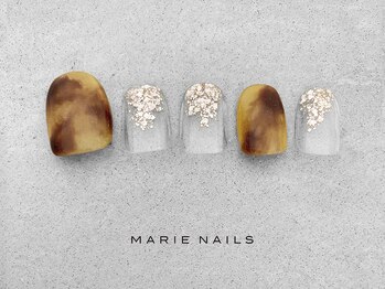 マリー ネイルズ いわきラトブ店(MARIE NAILS)/定額5500円税込 べっ甲 1031a