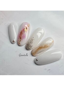 グランチュール(Grantulle)/ニュアンス系爽やかネイル