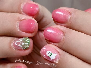 ハニーバニー(HoneyBunny)/可愛い梅雨ネイル
