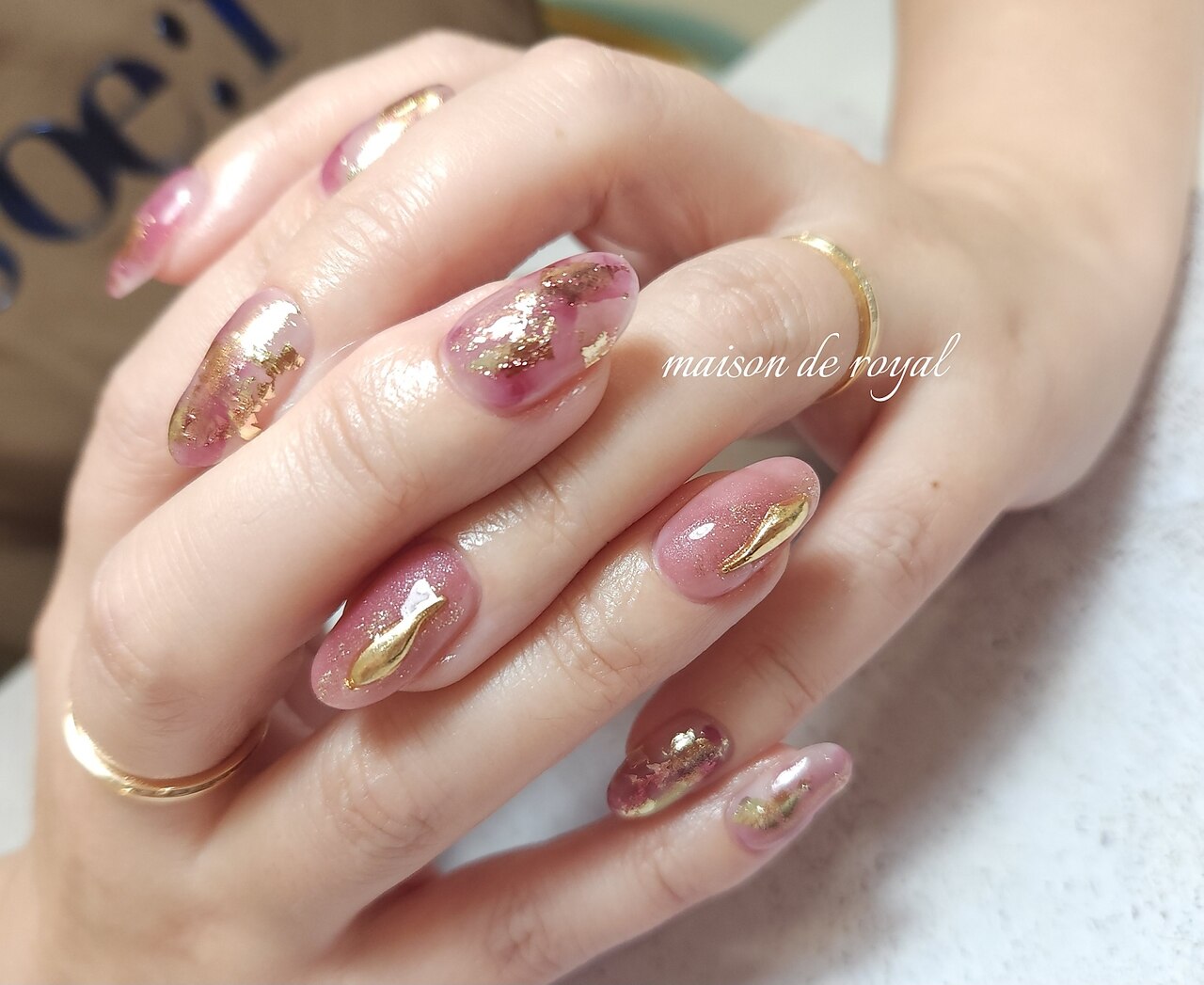 プラムカラーピンクマグネットニュアンスネイルチップ プラムカラーピンクマグネットニュアンスネイルチップ