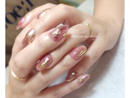 プラムピンクニュアンスネイル