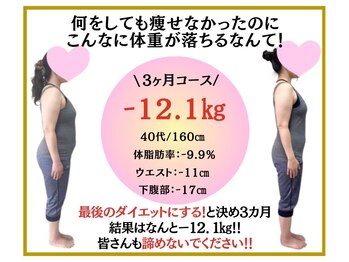 ビオ整体院 千代田店/ダイエット実績(痩身/整体)