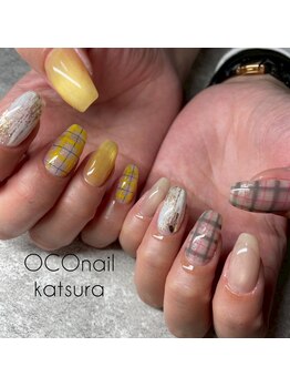 オコネイル ネイルサロンアンドスクール(OCO nail)/チェックネイル