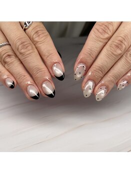 アイリッシュネイル 久屋大通店(Irish Nail)/フレンチ×ドット