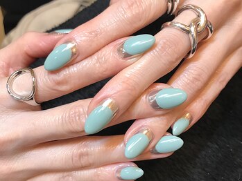 ネイルマジック 仙台一番町店(NAIL MAJIC)/ミラー逆フレンチ★オーダー