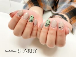 クリスマス　冬　ベージュ