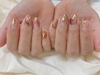 アバネイル 藤が丘(AVA NAIL)/【金箔ニュアンスネイル】