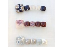 １２月フットネイルデザイン♪