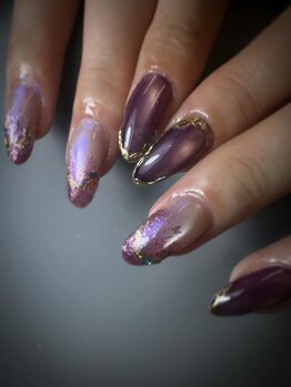 パープルコーデ