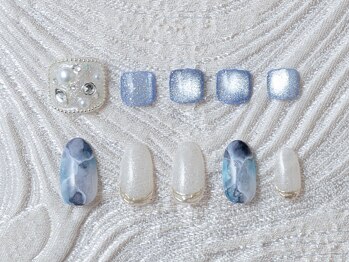 カミアンユイヤ ネイルラボ(KAMIANYUIYA Nail LAB)の写真/フットネイルで差をつける！デザインもケアもお任せで、思わず見せたくなる足元へ♪