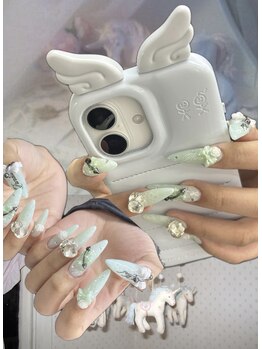 ヘヴン(heaven)の写真/デザイン性に自信あり!ガーリーネイルが得意なサロンで定額からお持ち込みまで♪