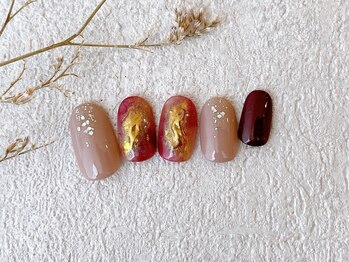 ブレスネイル(brace Nail)/ボルドー×ニュアンス