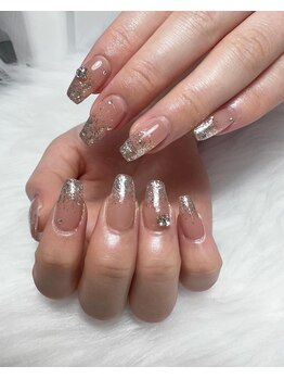 ブリスト(BRIST)/シルバーラメ/大人ピンクネイル