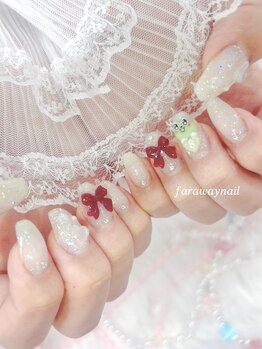 ファラウェイネイル(Faraway nail)/赤リボン入荷♪