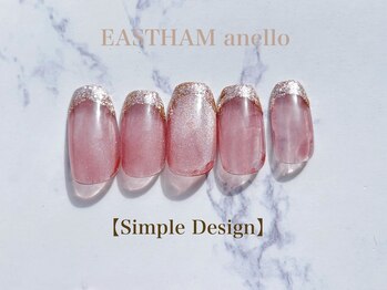 イーストハムアネーロネイル(EAST HAM anello nail)/3・4月定額 シンプルデザイン