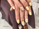 シンプルベージュ×リボン