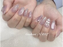 カシェリーネイル(Cacheri NAIL)の雰囲気（キラキラデザインにぷっくりお花♪Bコース◎）
