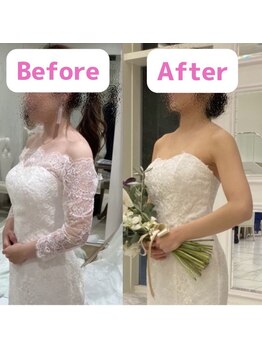 ボディキュア ブライダル美容整体 大阪梅田/素敵なドレス姿で最高の日に◎